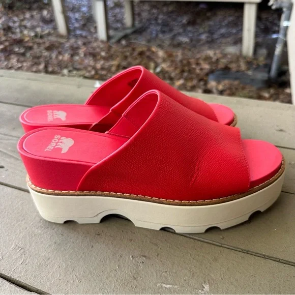 SOREL Women’s Joanie Lv Platform Wedge Slide Shoes Size 9.5 - Picture 4 of 6